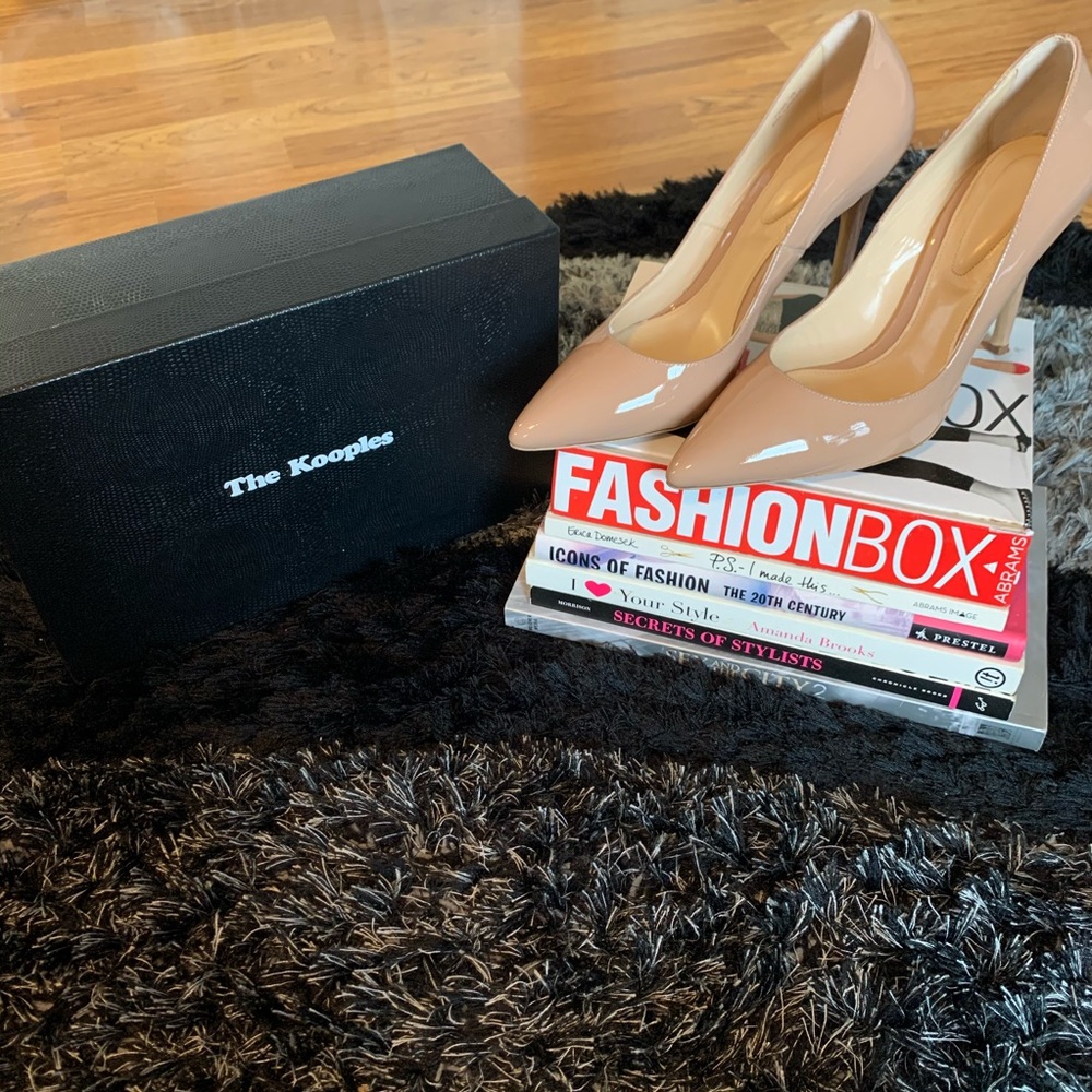 The Kooples Nude Patent Pump